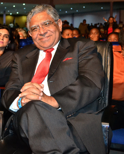 The chairman of Finance Bank Zambia, Dr. Rajan Mahtani